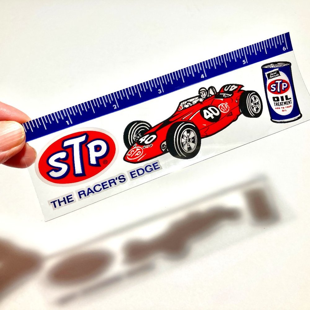 STP ‘The Racer’s Edge’ 5 Plastic Rulers - Picture 3 of 6